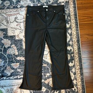 Loft Black Women's Vegan Leather Jeans